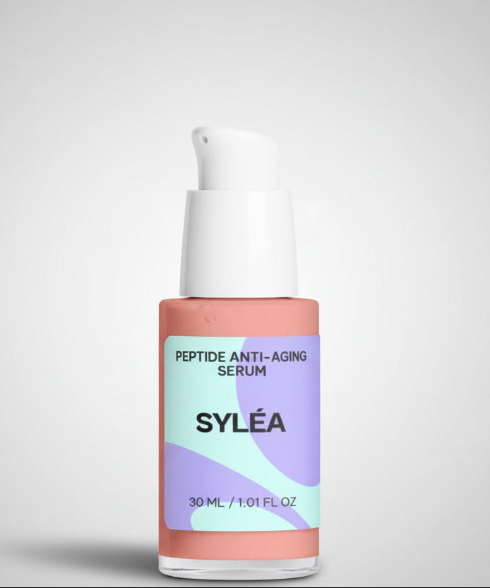 SYLÉA Peptide Anti-Aging Serum 30ml bottle on light gray background